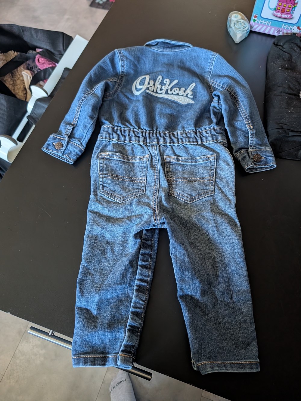 OshKosh B'gosh Medium Blue Denim Jumpsuit Romper